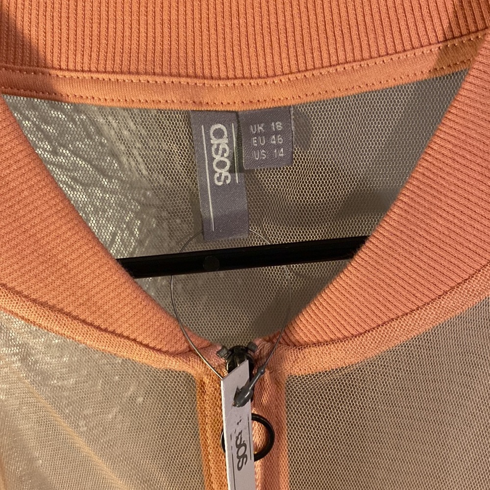 ASOS Bomber Jacket In Mesh - Picture 4 of 4